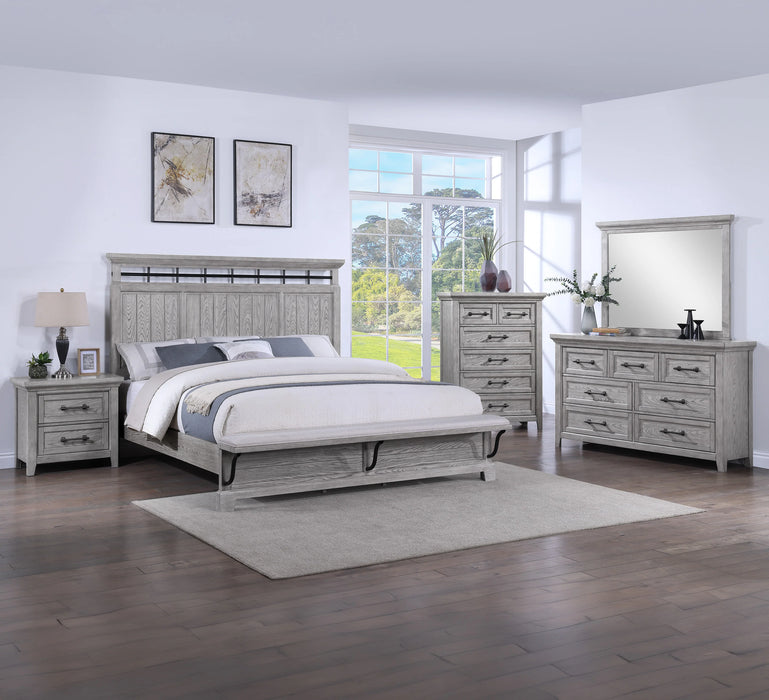 Brand New 5Pc Bedroom Set  Beckett Rustic Gray
