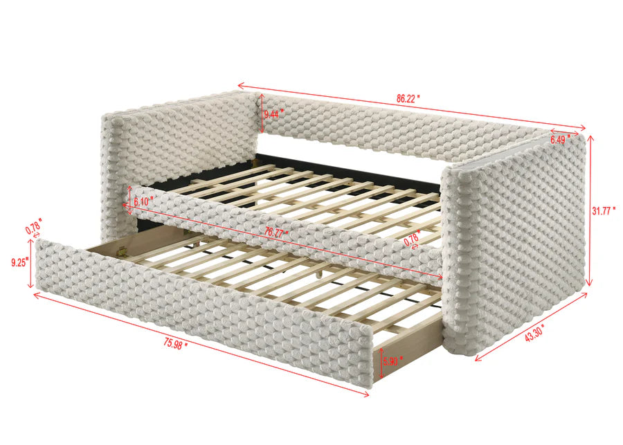 Brielle Dove Daybed with Trundle