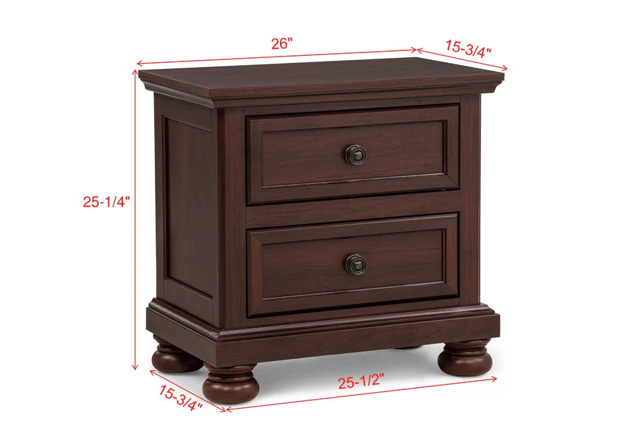 Charibelle Cherry Nightstand