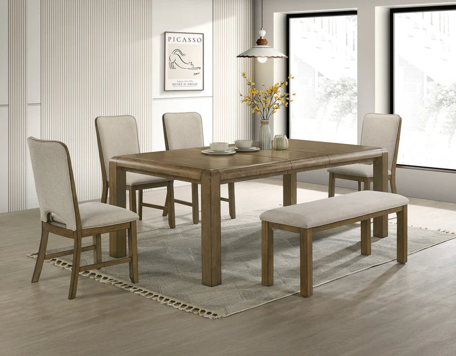 Cockrell Brown/Beige Extendable Dining Set