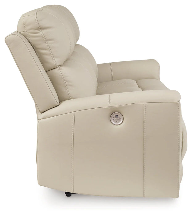 Dahlmoore Almond Reclining Power Sofa