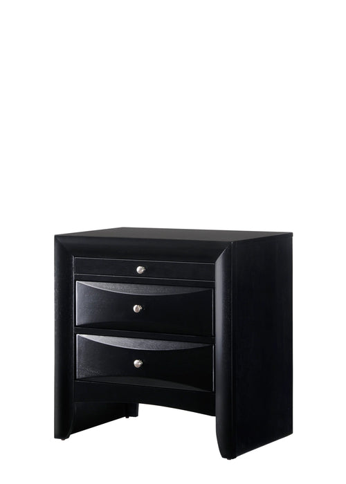 Brand new 5 Pc Emily Black Storage Platform Bedroom Set