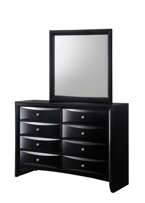 Brand new 5 Pc Emily Black Storage Platform Bedroom Set