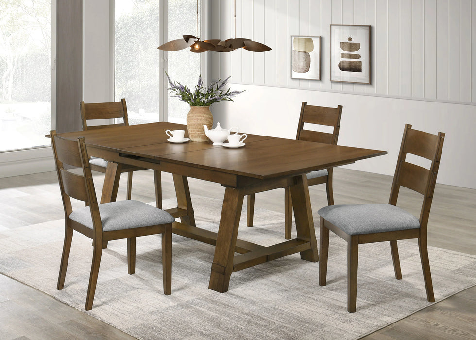 Everly Brown/Gray Dining Set
