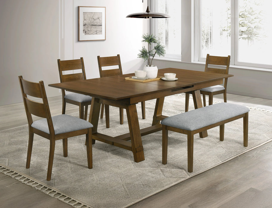 Everly Brown/Gray Dining Set