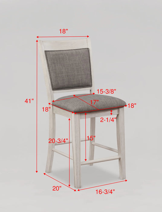 Fulton White Counter Height Chair