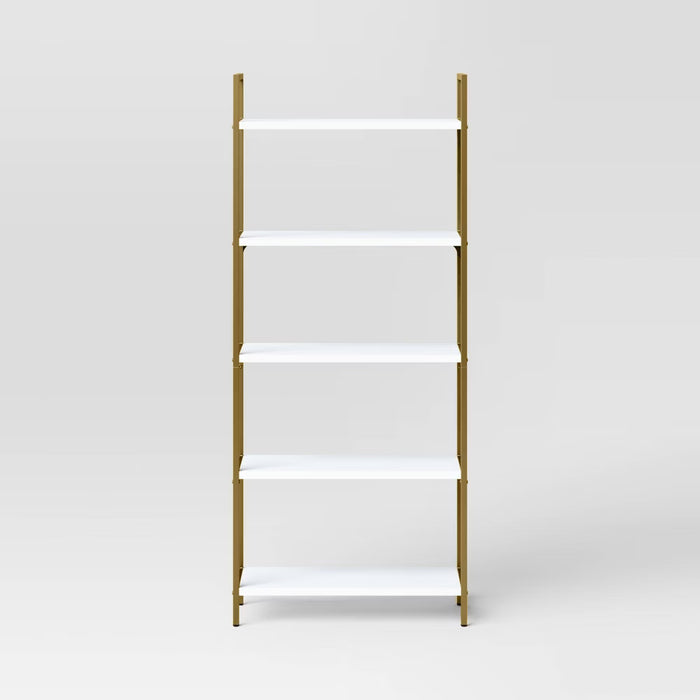 72" Loring 5 Shelf Ladder Bookshelf