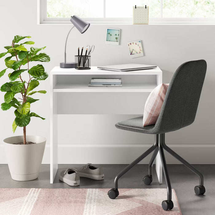 Compact Dorm Desk White