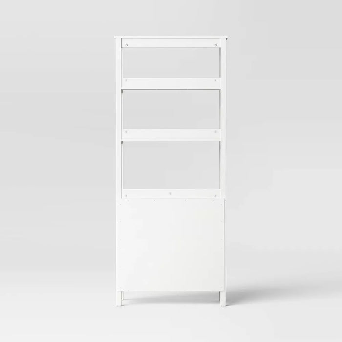72" Bookcase White