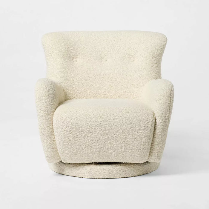Kessler Swivel Chair Cream
