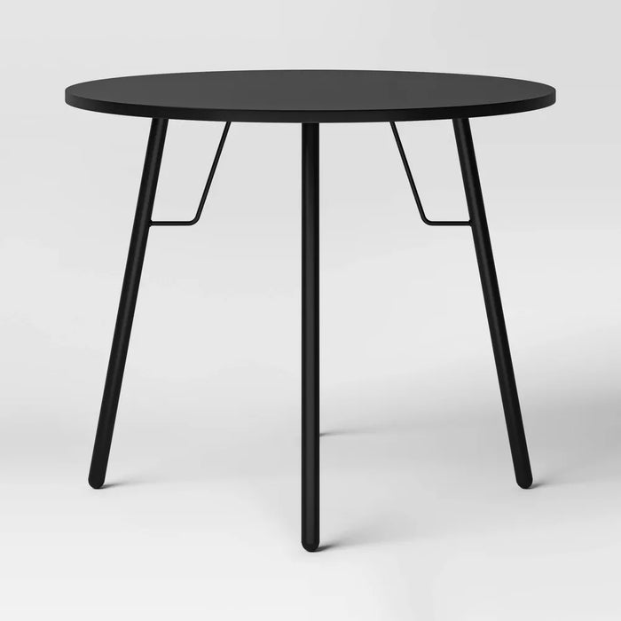 36" Round Dining Table Black