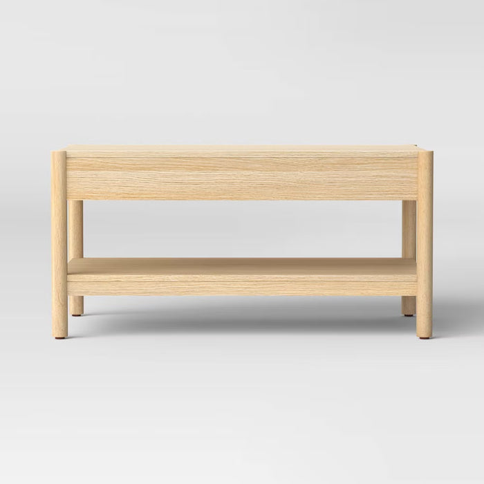 Scandi Coffee Tables Table With Drawers Natural