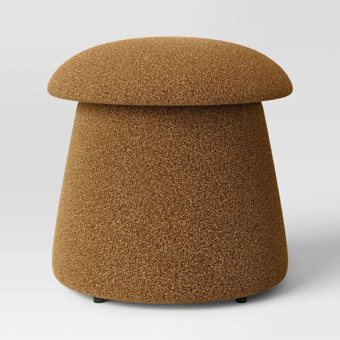 Mushroom Upholstered Storage Ottoman
