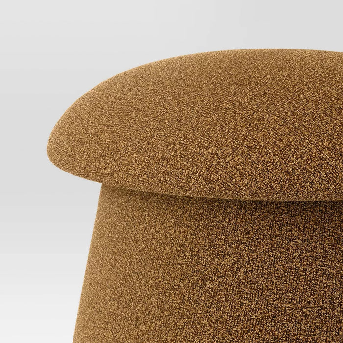 Mushroom Upholstered Storage Ottoman