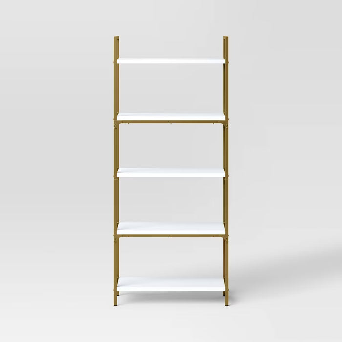 72" Loring 5 Shelf Ladder Bookshelf