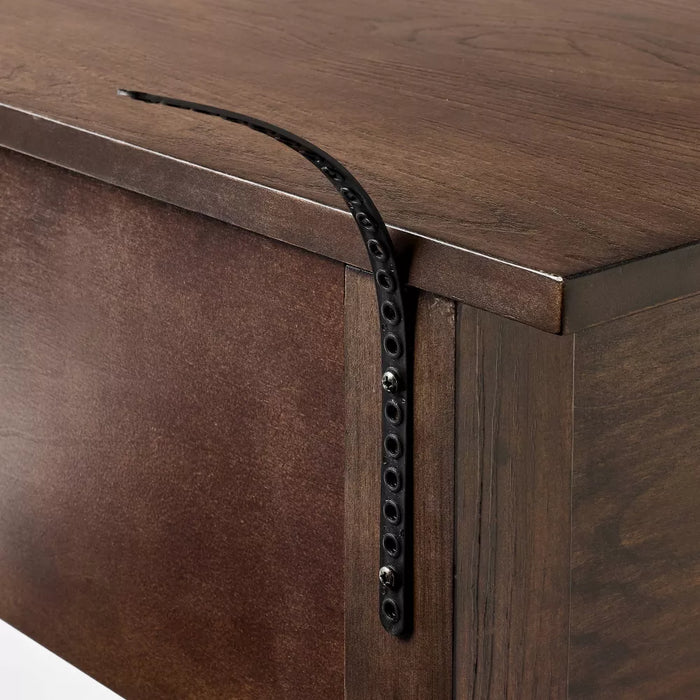 46" Arched Console Table Dark Brown