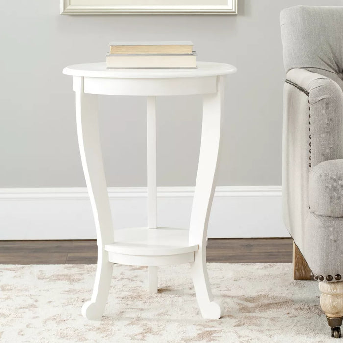 Mary Pedestal Side Table Vintage - AMH5711 - Safavieh Couture