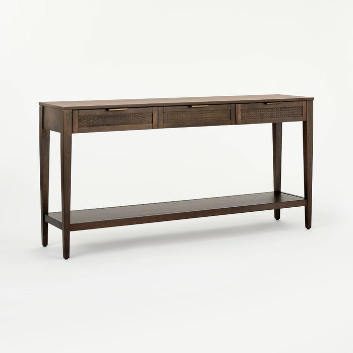 East Bluff Woven Drawer Console Table