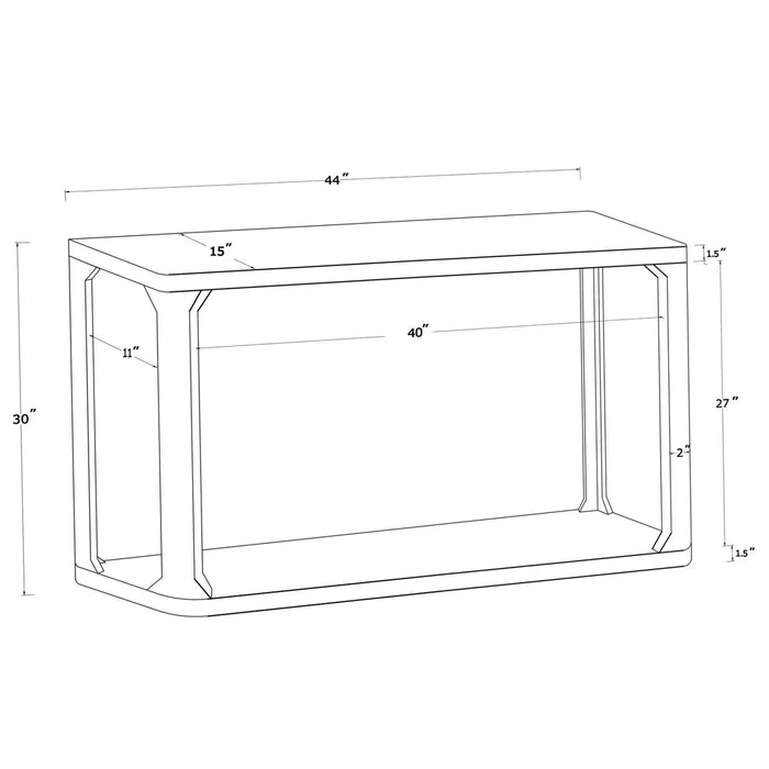 Castalia Console Table, Black
