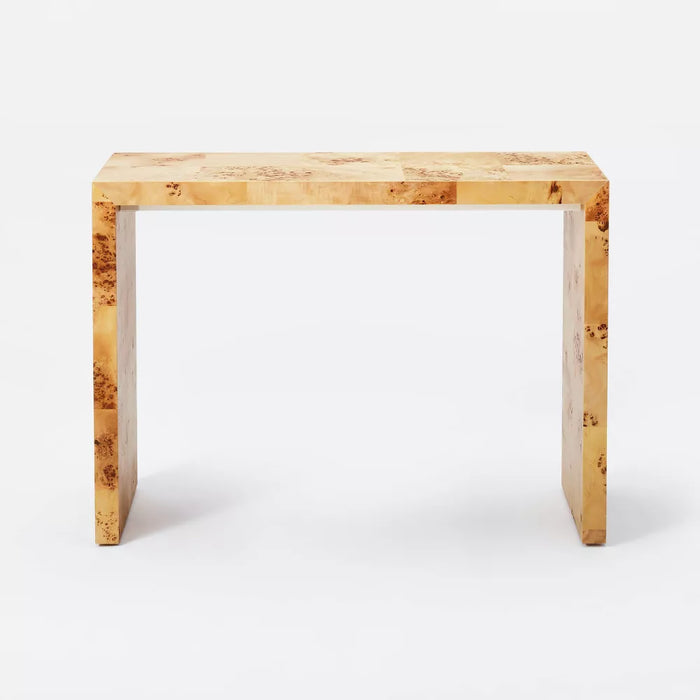 Ogden Burled Wood Console Table