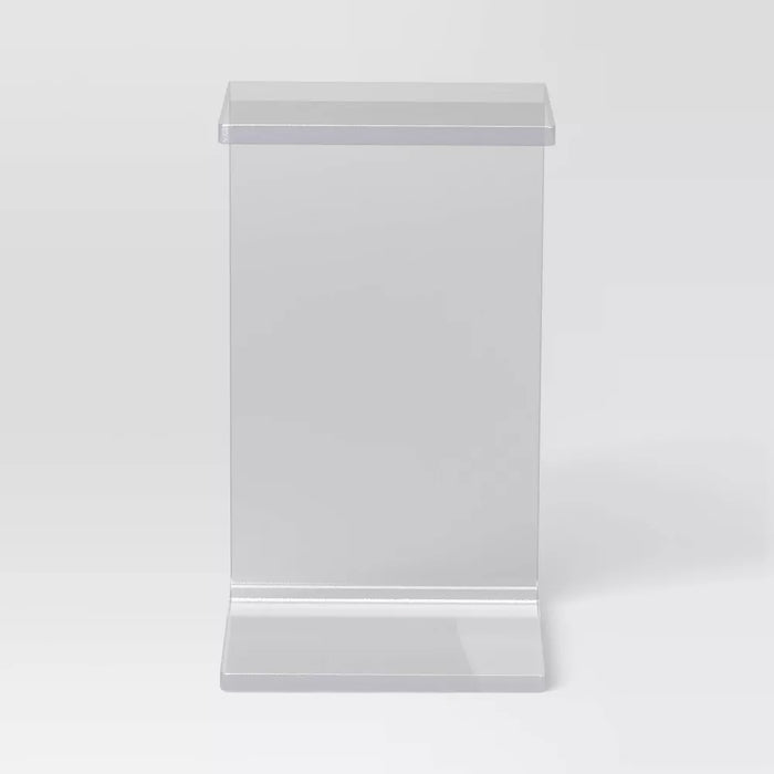 Acrylic C Shaped Side Table Clear