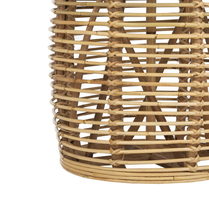 Maui Rattan Drum Stool Table