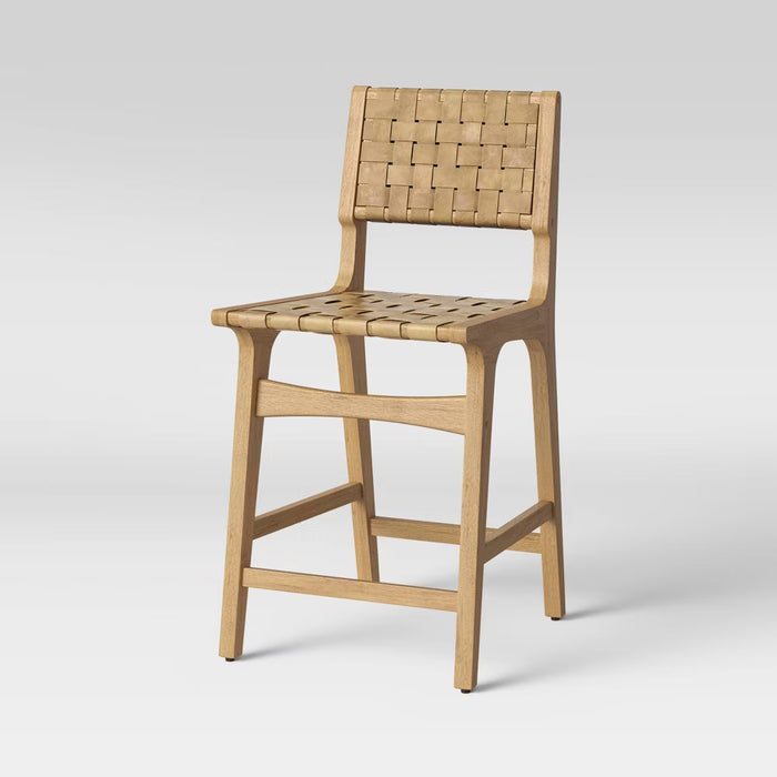 Woven Counter Height Barstool, Natural