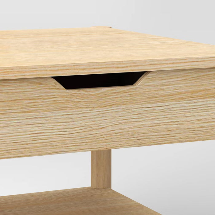 Scandi Coffee Tables Table With Drawers Natural