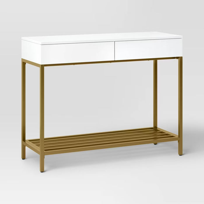 Loring Console Table White