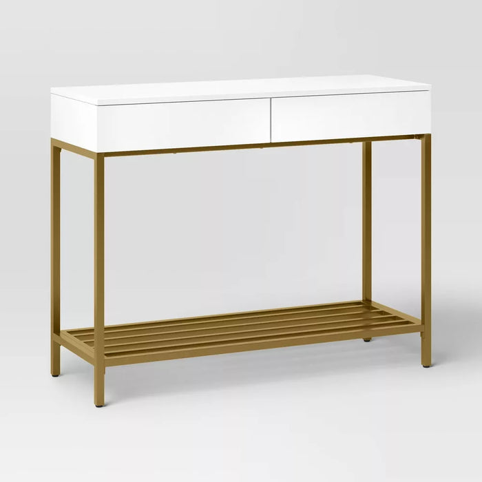 Loring Console Table White