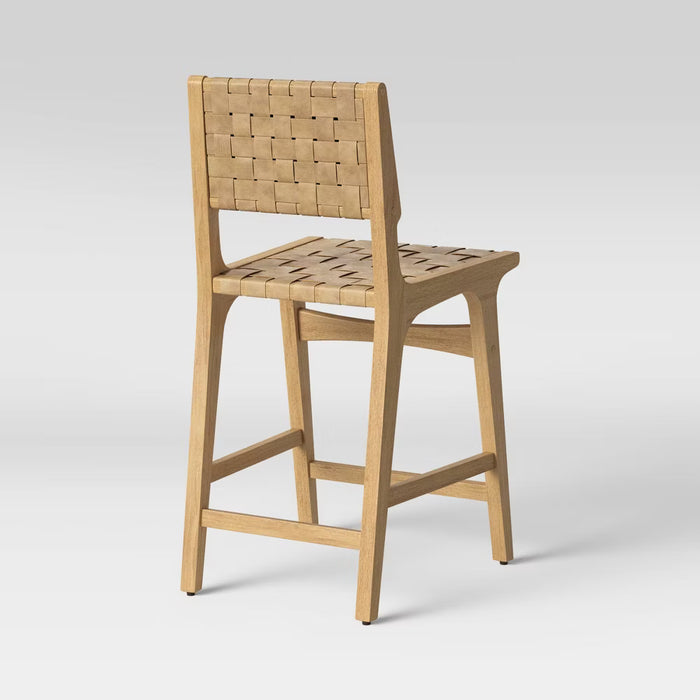 Woven Counter Height Barstool, Natural