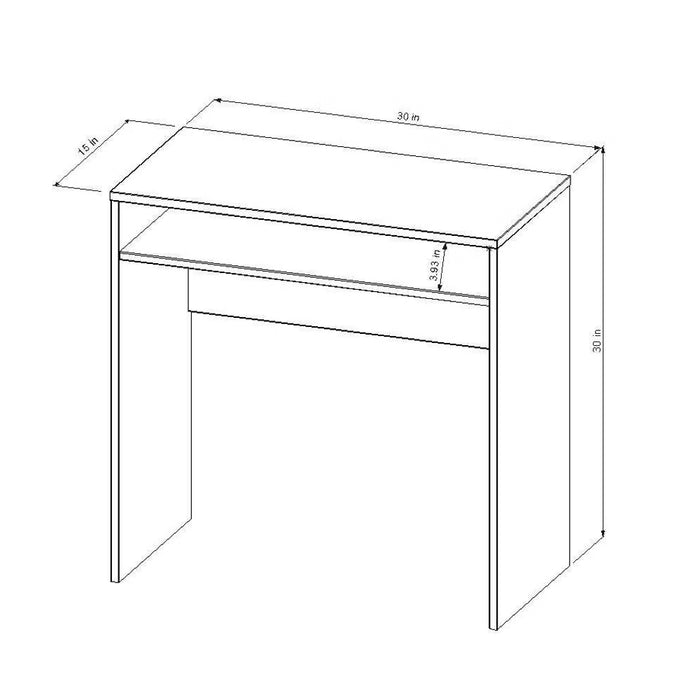 Compact Dorm Desk White