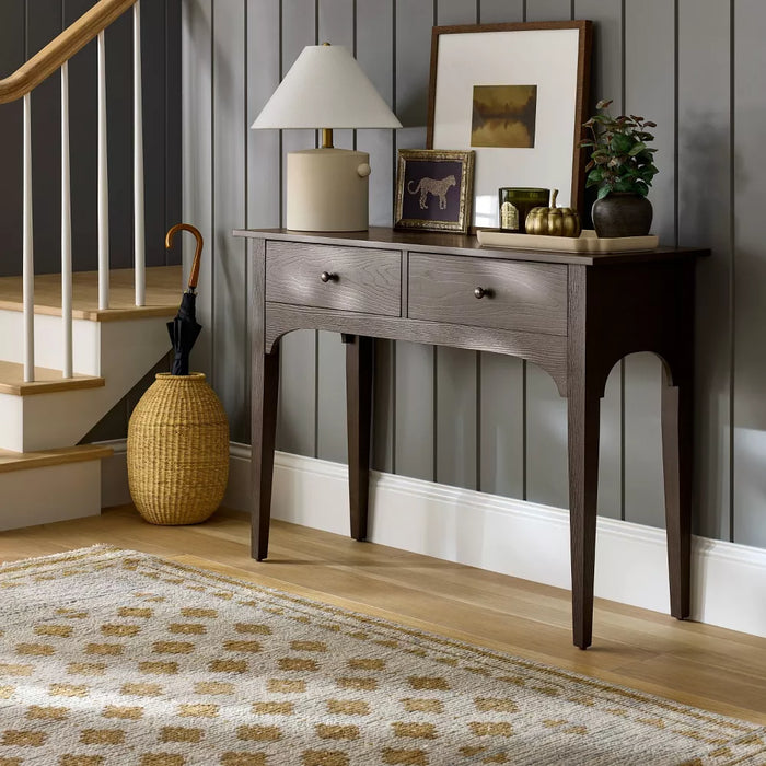 46" Arched Console Table Dark Brown