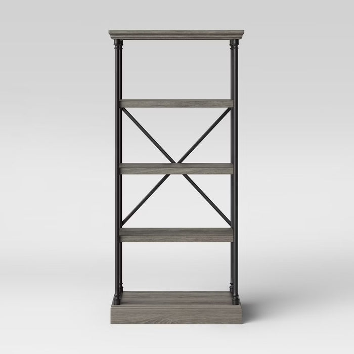 65" Conway Cast Iron Bookshelf