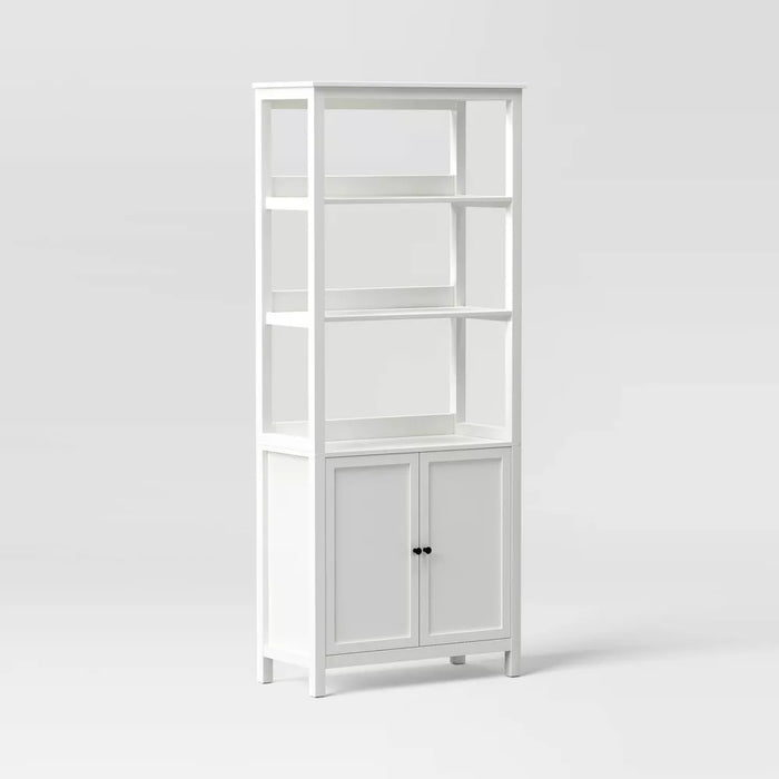 72" Bookcase White