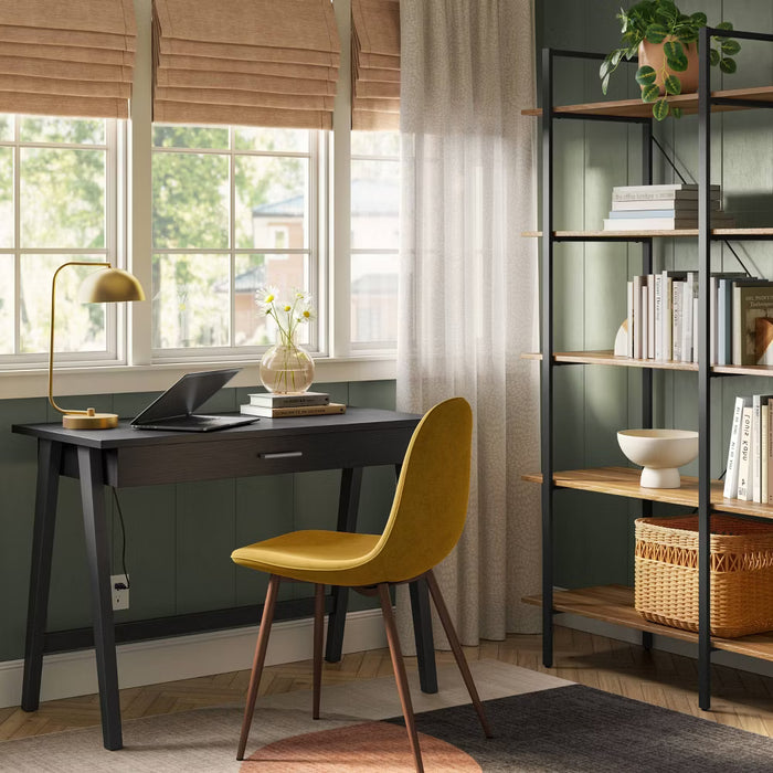 Paulo Wood Writing Desk with Drawer
