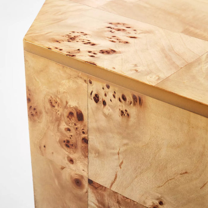 Ogden Burled Wood Accent Table