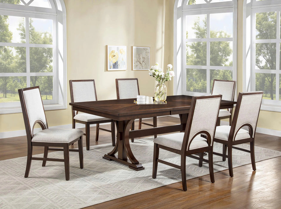 Hamil Beige/Brown Dining Set