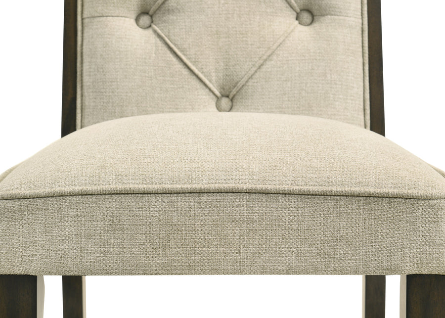 Herbert Espresso/Beige Extendable Dining Set