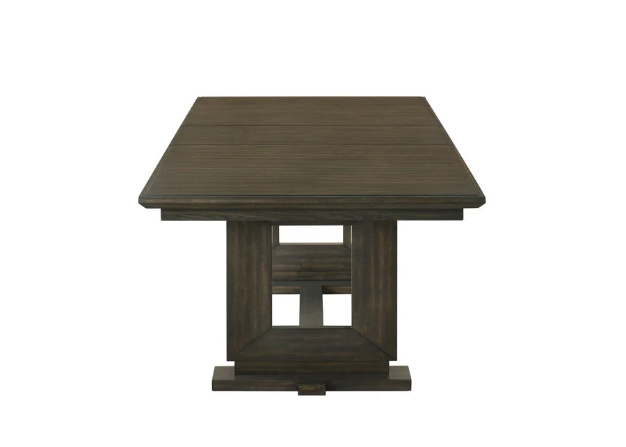 Herbert Espresso/Beige Extendable Dining Set