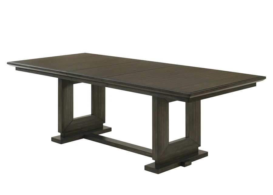 Herbert Espresso/Beige Extendable Dining Set