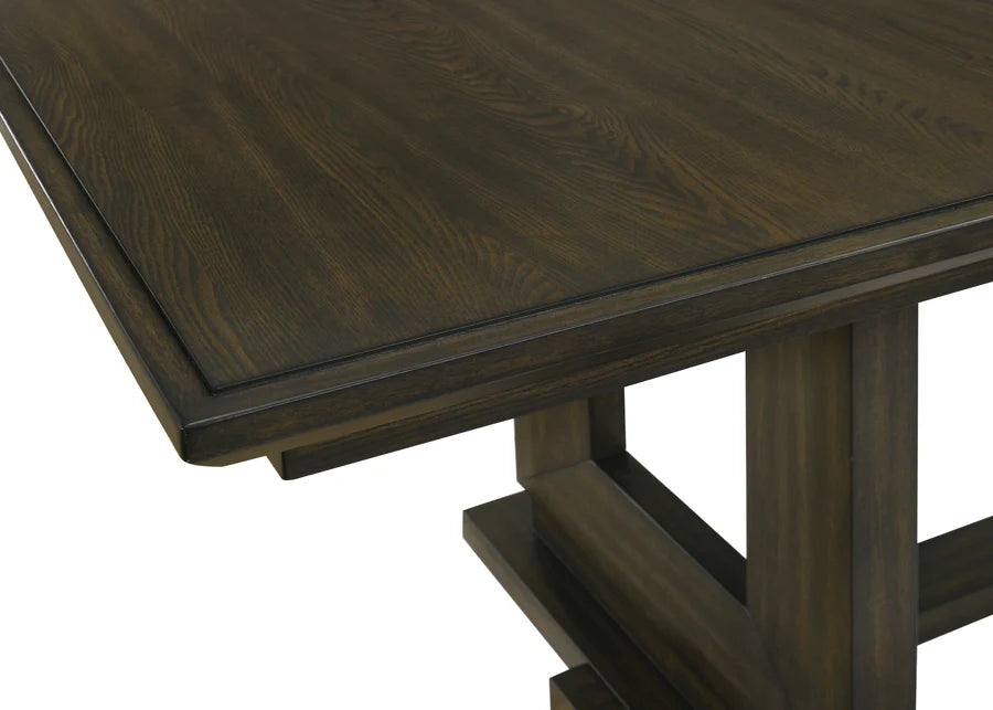 Herbert Espresso/Beige Extendable Dining Set