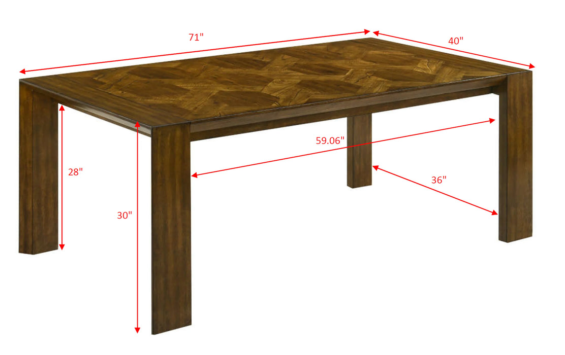 Hollister Brown/Gray Dining Set