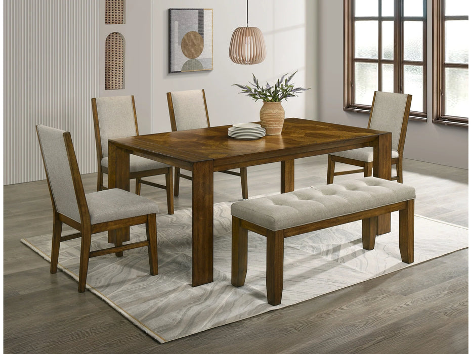 Hollister Brown/Gray Dining Set