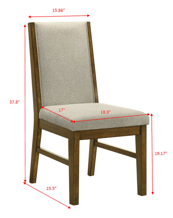 Hollister Brown/Gray Dining Set