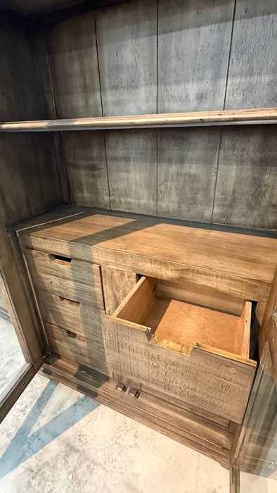 Solid Wood Arched Bookcase