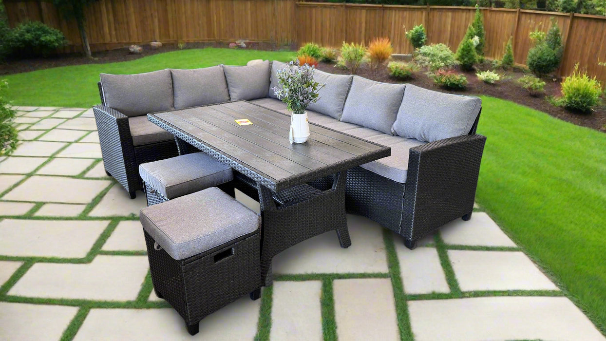 Patio Outdoor Sectional Wicker Set- Mason Oaks