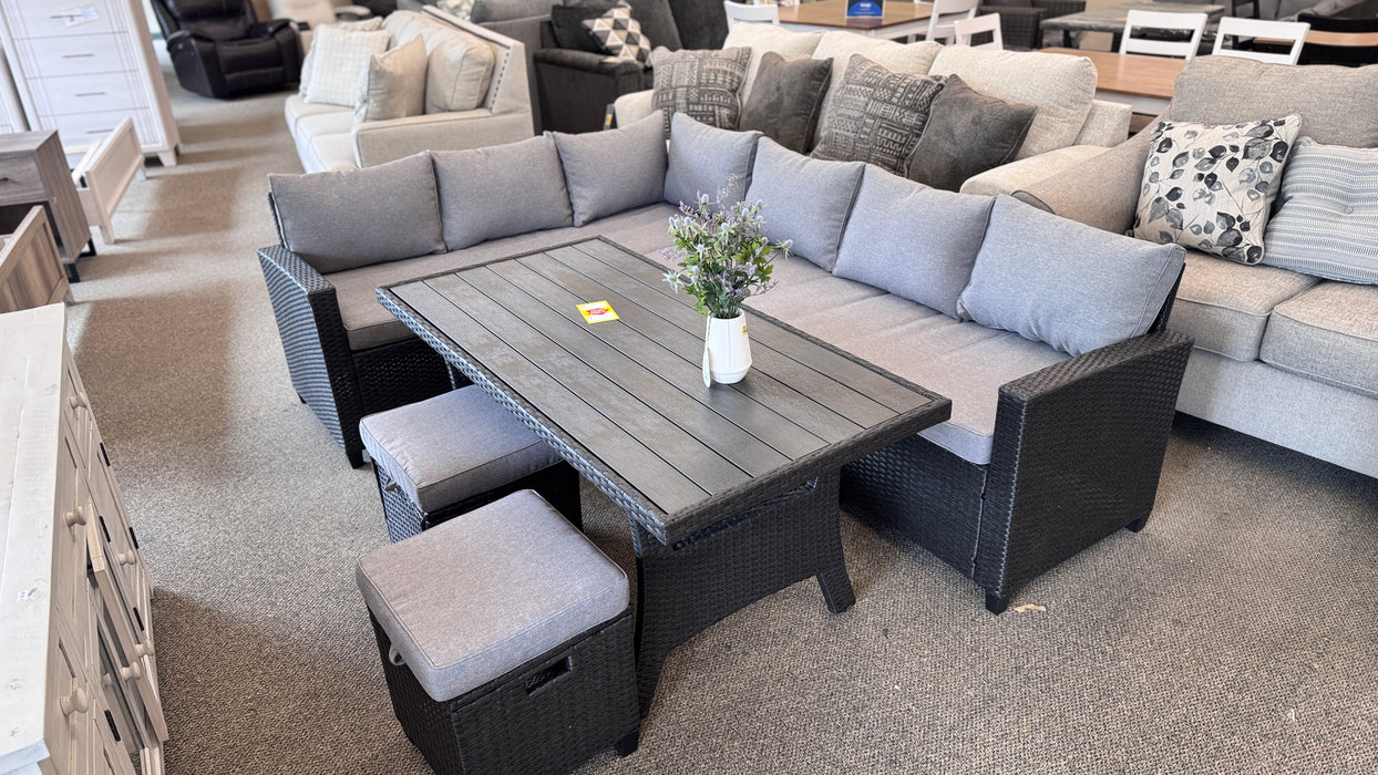 Patio Outdoor Sectional Wicker Set- Mason Oaks
