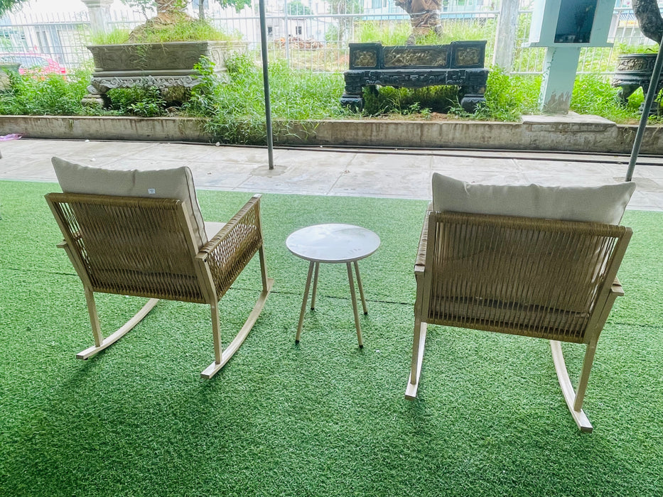 3Pc Patio Rocking Set