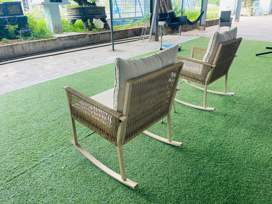 3Pc Patio Rocking Set